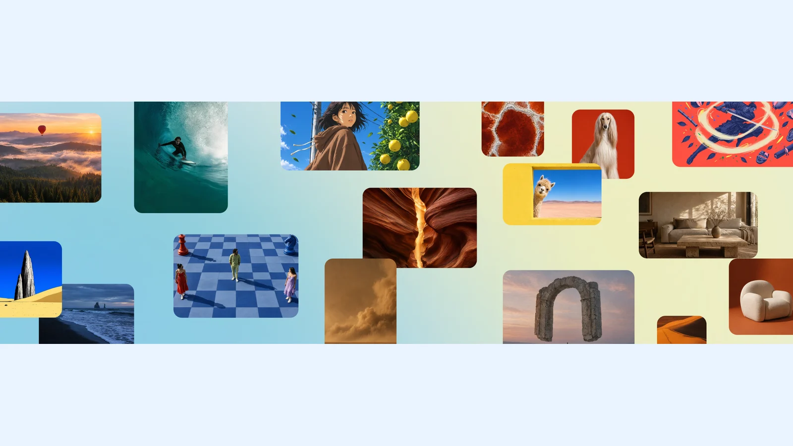 Composición oficial de Canva con ejemplos visuales del anuncio de Craft
